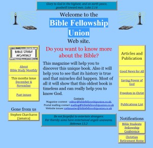 Bible Fellowship Union Web site in 2014 November - Bible Fellowship Union Web site in november 2014